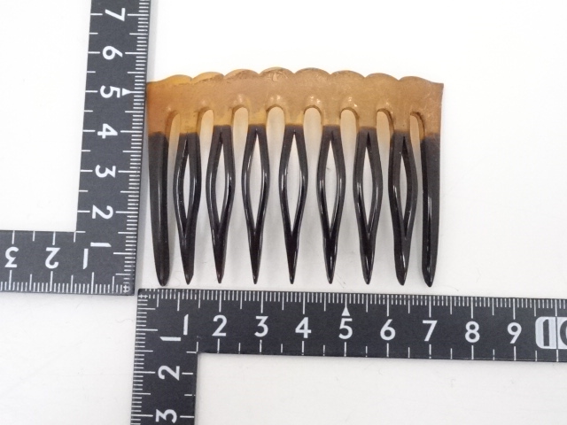 アンティーク着物 ] - 櫛・簪 アンティーク 本鼈甲製 櫛（7g） □z